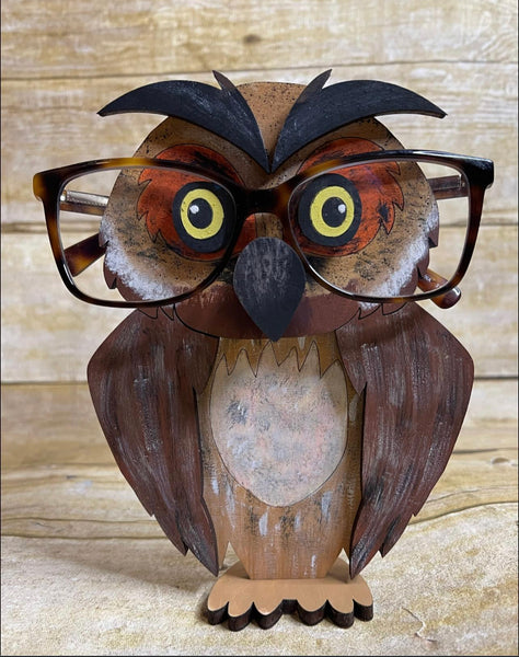 Owl eyeglass holder