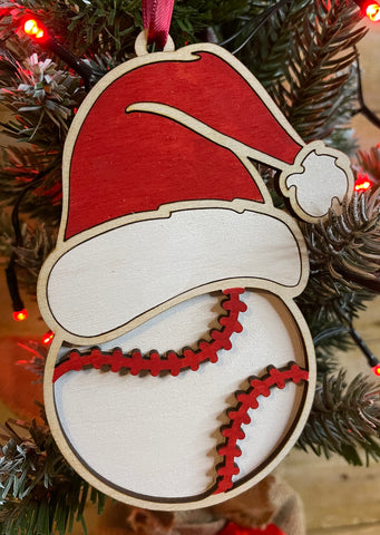 Santa Baseball ornament