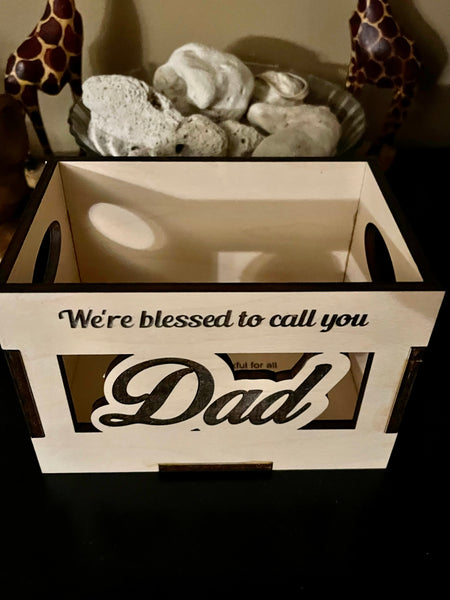 Dad storage basket