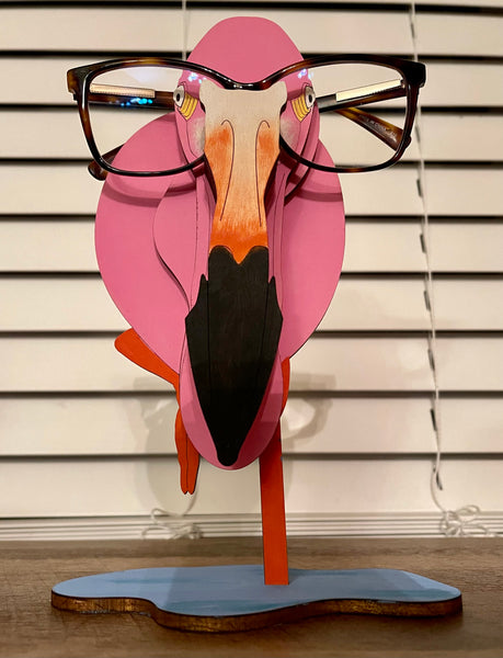 Flamingo eyeglass holder